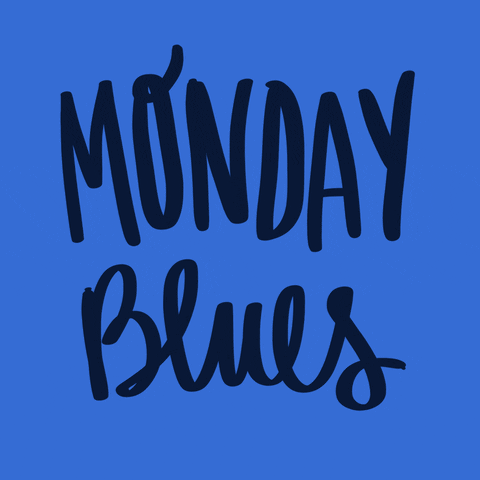 Sad Blue Monday GIF by Denyse®