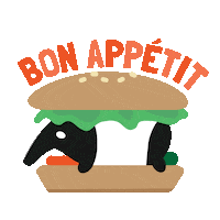 Eat Bon Appetit Sticker by THE FOG THICKENS