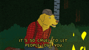 heartbreak love GIF by BoJack Horseman