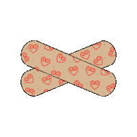 Bandaid Hmong Sticker by shoplovetk