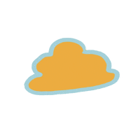 heyitsbao love blue orange spring GIF