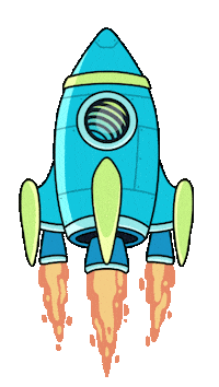 JupiterAggregator space rocket spaceship launch Sticker