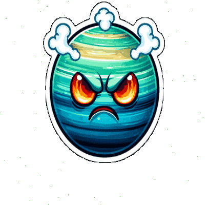 uranusarmy angry smoke flames anus Sticker