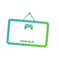 sparstrom_de game gaming energy play Sticker