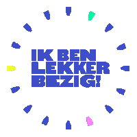 studiokordaat lekkerbezigleiden jijbentlekkerbezig ikbenlekkerbezig Sticker