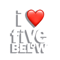 I Love Heart Sticker by Five Below