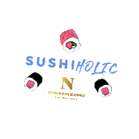 sushi roll fish Sticker by NEIGHBOURHOOD