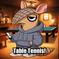 Table Tennis Armadillo GIF by Chillo Dillo
