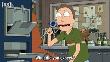 What Did You Expect Mic GIF by Adult Swim