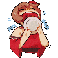 Hungry Nom Nom Sticker