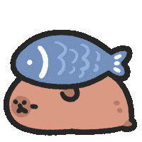 Fish Sushi Sticker by sansanplanet