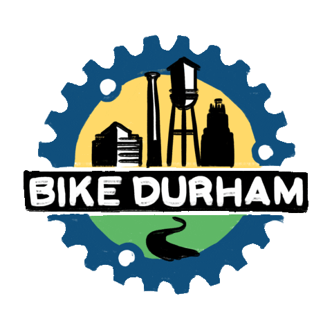 bikedurham logo bike cycling durham Sticker