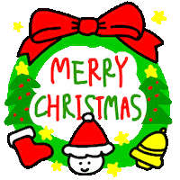 shiho_art merry christmas サンタ メリクリ メリークリスマス Sticker