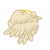 marxmushroom angel looking shy wings Sticker