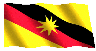 Flag Sarawak Sticker by ProudSarawakian