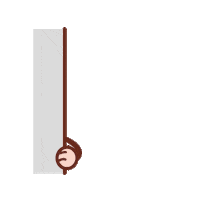 Chestnut Hello Sticker