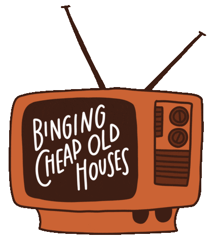 cheapoldhouses retro vintage home house Sticker