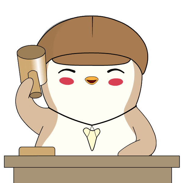 Your Honor Penguin Sticker by Pudgy Penguins