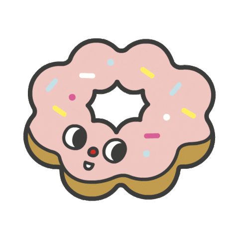 Donut Pondering Sticker by Japan Centre