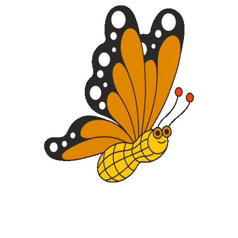 maevechocolate butterfly insect peanut maeve Sticker