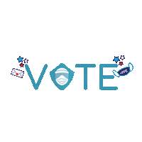 Vote Sticker by Get Us PPE