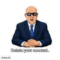 Disapproval Delete This Sticker by Bad Timing Studio