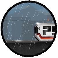 Train Psugd Sticker by Portland State Graphic Design