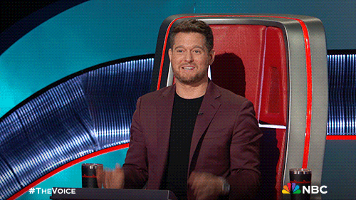 Happy Michael Buble GIF by The Voice