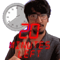 20 Minutes Sticker