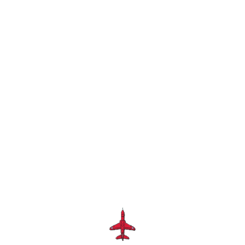 Red Arrows Aviation Sticker by Air Force Gift Shop