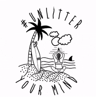 UNLITTER beach yoga sustainability mind GIF