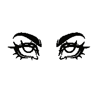 Sad Eyes Sticker