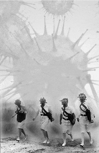 lalavralarva feminism virus covid-19 gas GIF