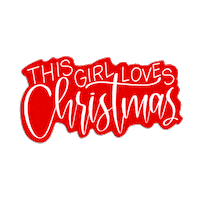 christmas lettering Sticker by lovetistrue