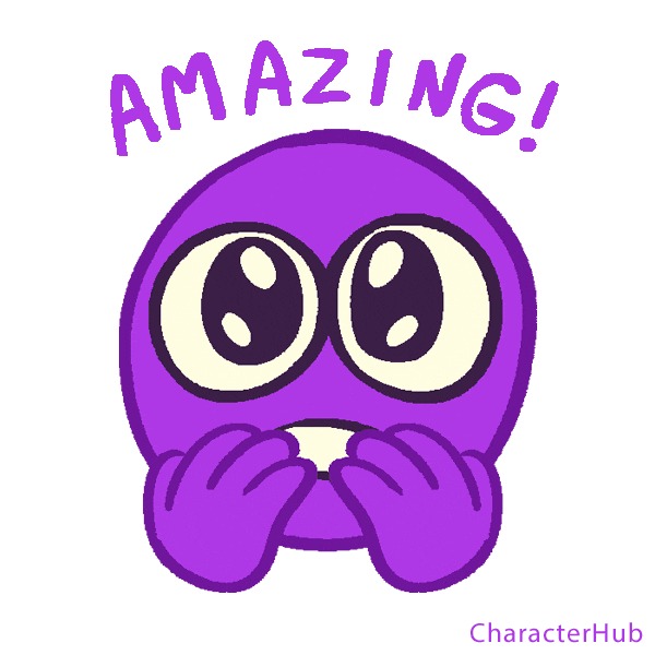 characterhub amazing amazed awe so cool Sticker