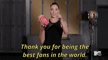 mtv awards thank you for being the best fans in the world GIF by MTV Movie & TV Awards