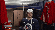 Happy Hockey GIF by Columbus Blue Jackets