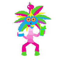 Happy Palm Tree Sticker by Sloomoo Institute