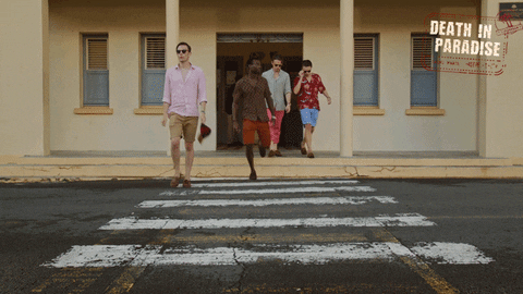 Lets Go Holiday GIF by Death In Paradise