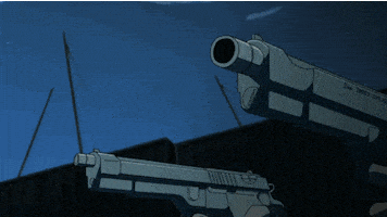 GIF shooting gun cowboy bebop - animated GIF on GIFER - by Thordigrinn