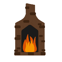 Winter Fireplace Sticker by Eastern Kentucky University