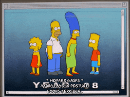 aging homer simpson GIF