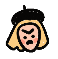 Angry French Sticker