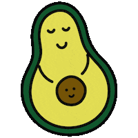 Avocado Veggie Sticker