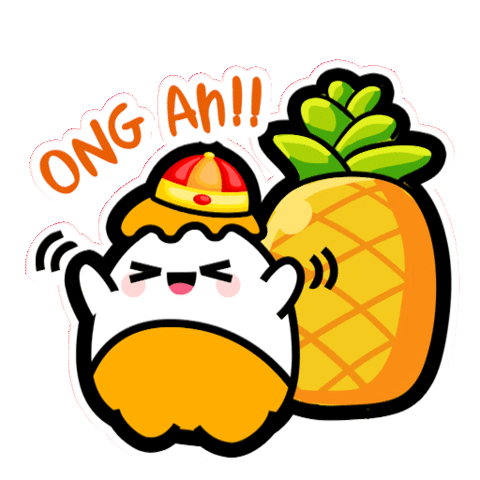 Mascot Pineapple Sticker by Superbuy.my