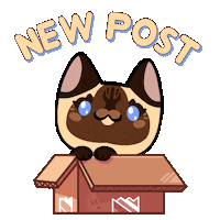 Cat Smile Sticker by Mino Games