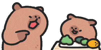 Capybara No Sticker by sansanplanet