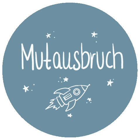 Mut Mutausbruch Sticker by Kleinod-Illustrationen UG