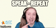 total physical response speak GIF by ALO7.com
