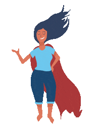 BallotReady women power vote superhero Sticker